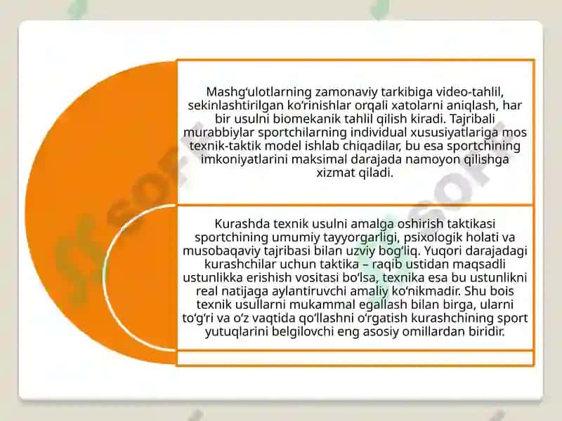 Kurashda texnik usulni amalga oshirish taktikasi 7