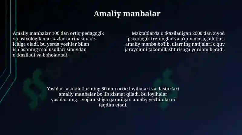 Yosh va pedagogik psixologiya manbalarining imanbalar bilan tanishish 7