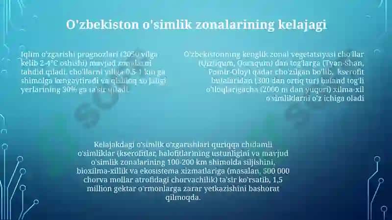 Òzbekistondagi kenglik zonasi òsimliklariga tavsif 7