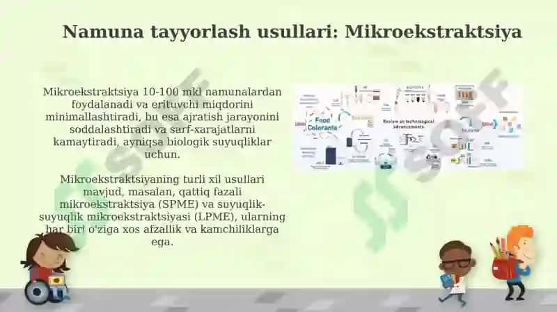 Anilinni biologik obyektlardan ajratib olish va tahlil qilish usullari 7