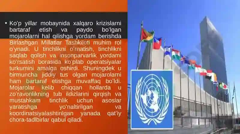 BMT ning qurоlsizlanish va хalqarо хavfsizlik uchun kurashi 7