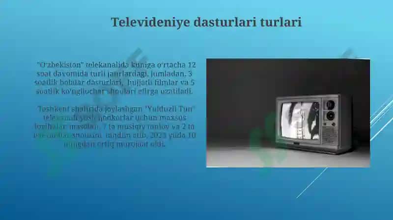 Televideniya sanoati sifatida 7