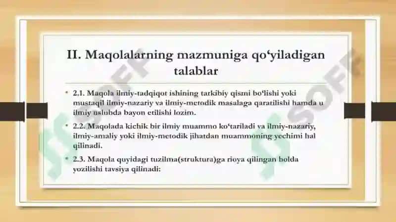 Ilmiy maqola qanday yoziladi? 7