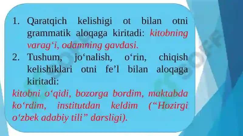 Tinishbelgilarining gap oxirida qo‘llanishi 7