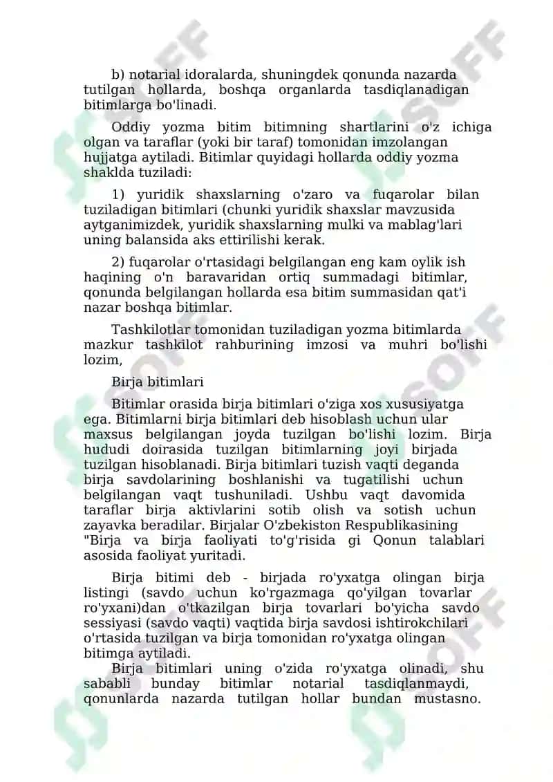 Bitimlar tushunchasi haqida umumiy ma'lumot 7