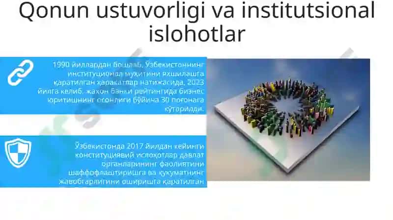 Institutlar va institutsional muhitning jamiyat rivojlanishidagi roli 7