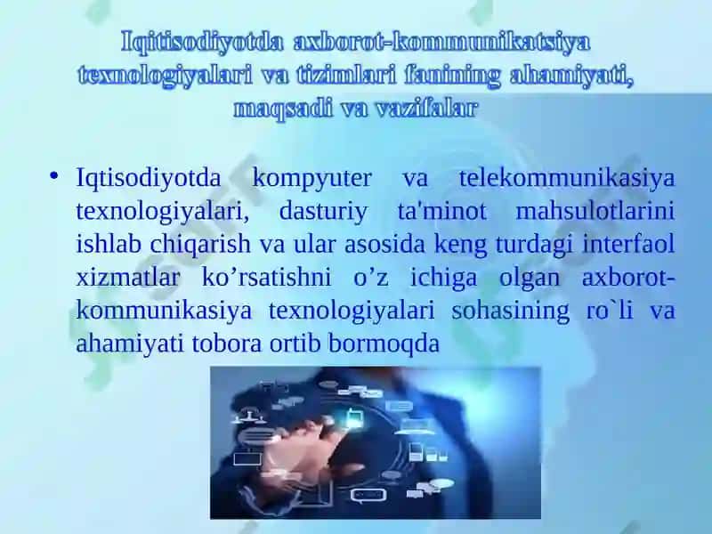 IAKTT Fanining Ahamiyati, Maqsadi va Vazifalari 7