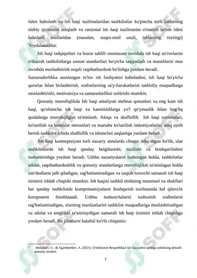 IQTISODIYOTGA KIRISH KURS ISHI 7