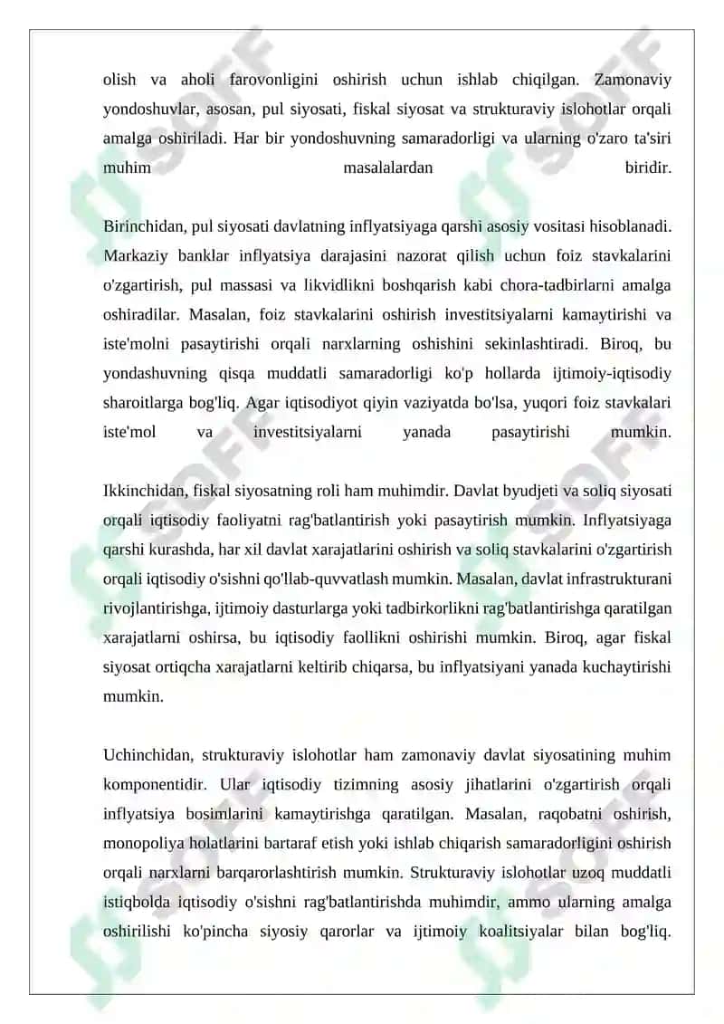 Davlatning Inflyatsiyaga Qarshi Siyosati 7
