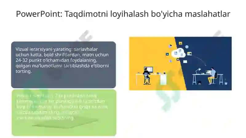 PowerPoint, EXEL, Word dasturlari haqida taqdimot 7