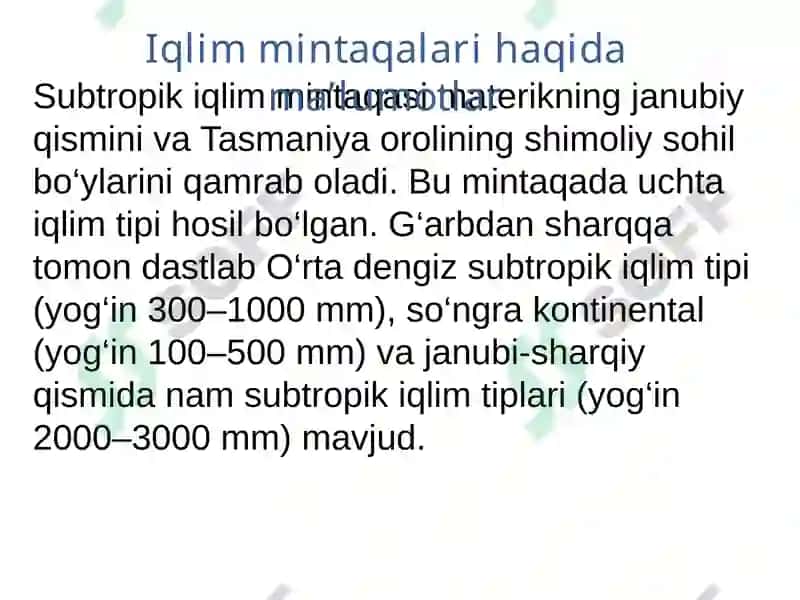 Avstraliya iqlimi ichki suvlari 7