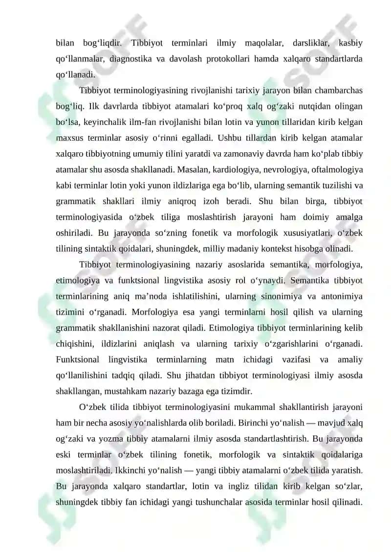 Tibbiyot terminlarining o‘zbek tilidagi mukammalashuv jarayonlari 7