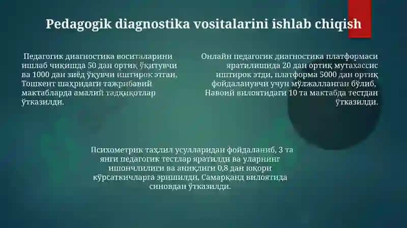 Pedagogik tashxislash fanining ilmiy tadqiqot metodlari 7
