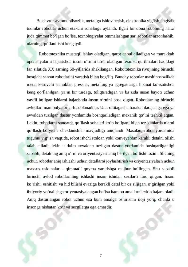 Robototexnika  va kooperativ ishchilar oʻrtasidagi oʻzaro taʼsirning ergonomikasi 7
