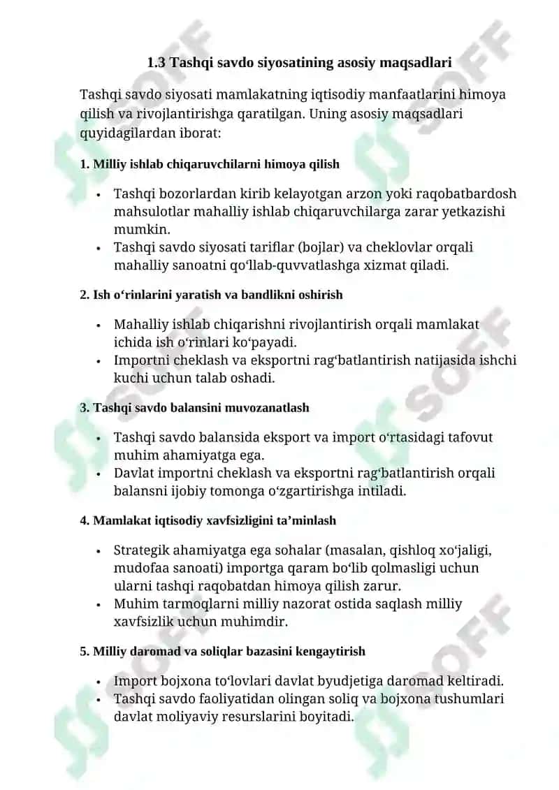 Tashqi savdo siyosati 7