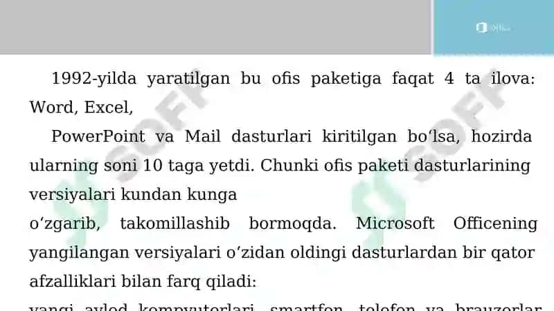 Ochiq dars ishlanmasi: Informatika va AT fanidan 7