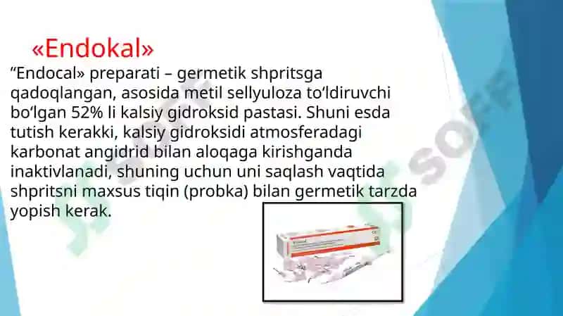 Kanalga vaqtinchalik plomba qoʻyish 7