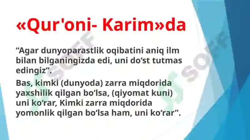 Tarbiya fanini o‘qitishning ilmiy, diniy, badiiy va falsafiy asoslari. Uzluksiz ta’lim jarayonida shaxsning ma’naviy kamolotiga oid fazilatlarni shakllantirish. Ma`naviy-ma`rifiy ishlarning takomillashuvi-tarbiyaning asosi 7