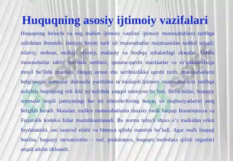 Huquqsotsialqadriyat 7