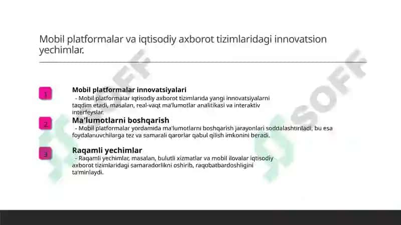 Mobil platformalar va iqtisodiy axborot tizimlari 7