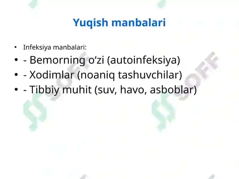 Shifoxona ichi infeksiyasi 7