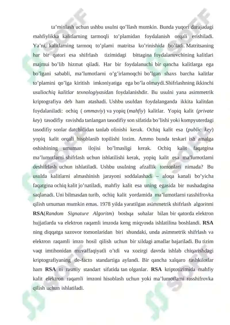 Ma’lumotlarning elektron himoyasini amalga oshirish 7