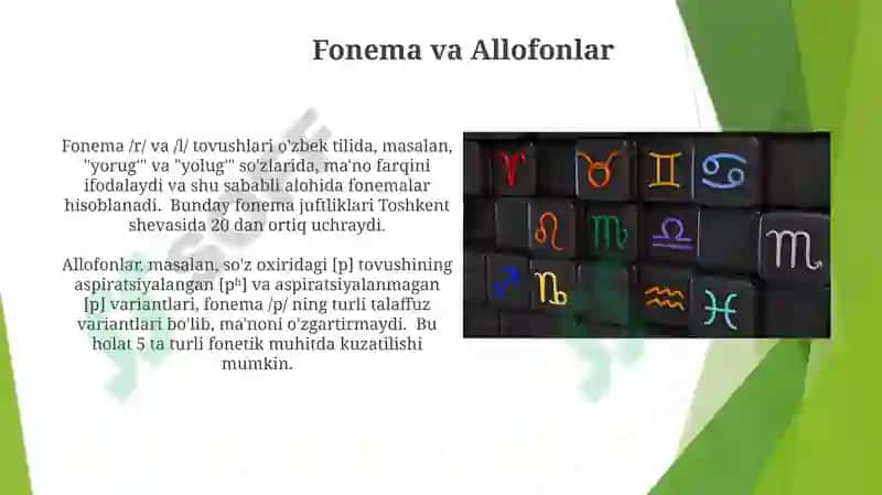Tilning fonemalar tizimi 7