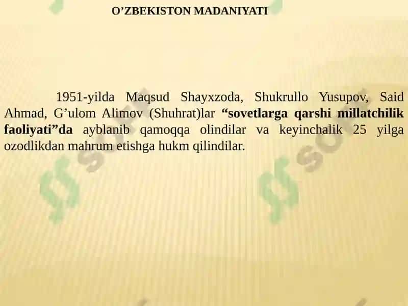 Qatag’onsiyosatining yangi bosqichi 7