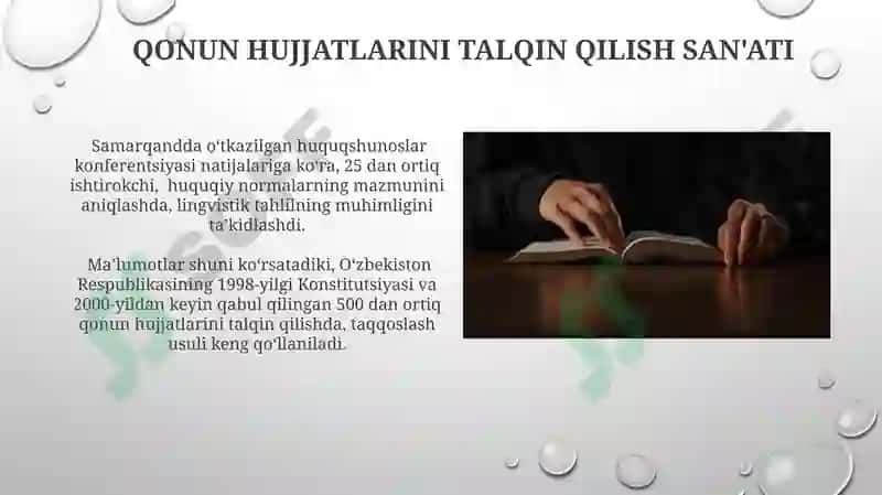 Huquqshunoslik Kasbining Sirlari 7