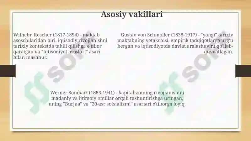 Germaniya tarixiy iqtisodiyot maktabi 7