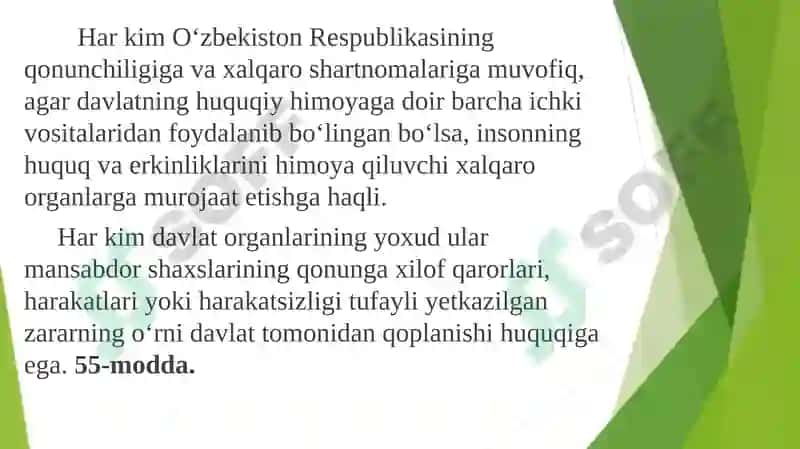 Huquq va erkinliklar kafolatlari 7