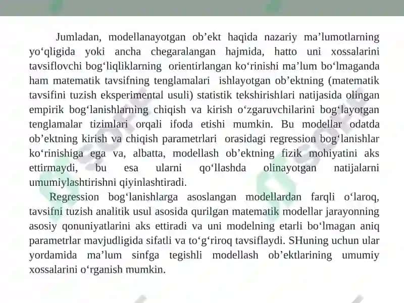 Matematik modellarni qurishning blokli tamoyili 7