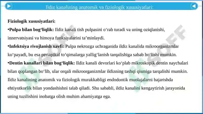 Ildiz kanalini koronal-apikal kengaytirish 7