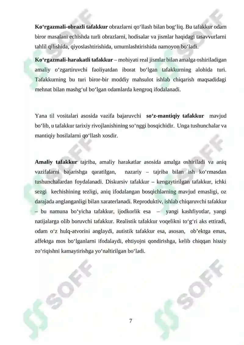 Tafakkur haqida umumiy tushuncha va uning xususiyatlari 7