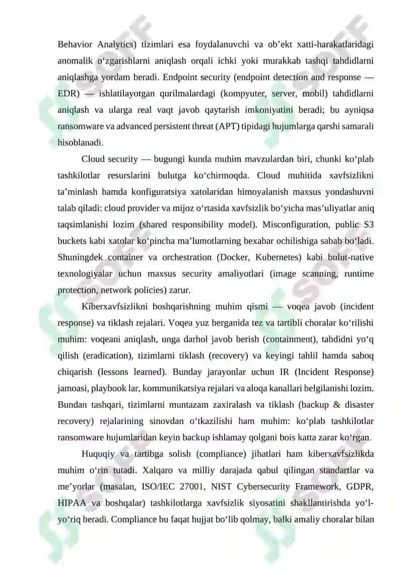 Kiberxavfsizlikning fundamental tushunchalari va zamonaviy klassifikatsiyasi 7