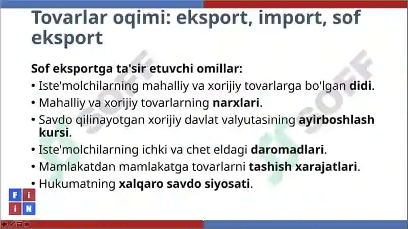 OCHIQ IQTISODIYOT MAKROIQTISODIYOTI 7