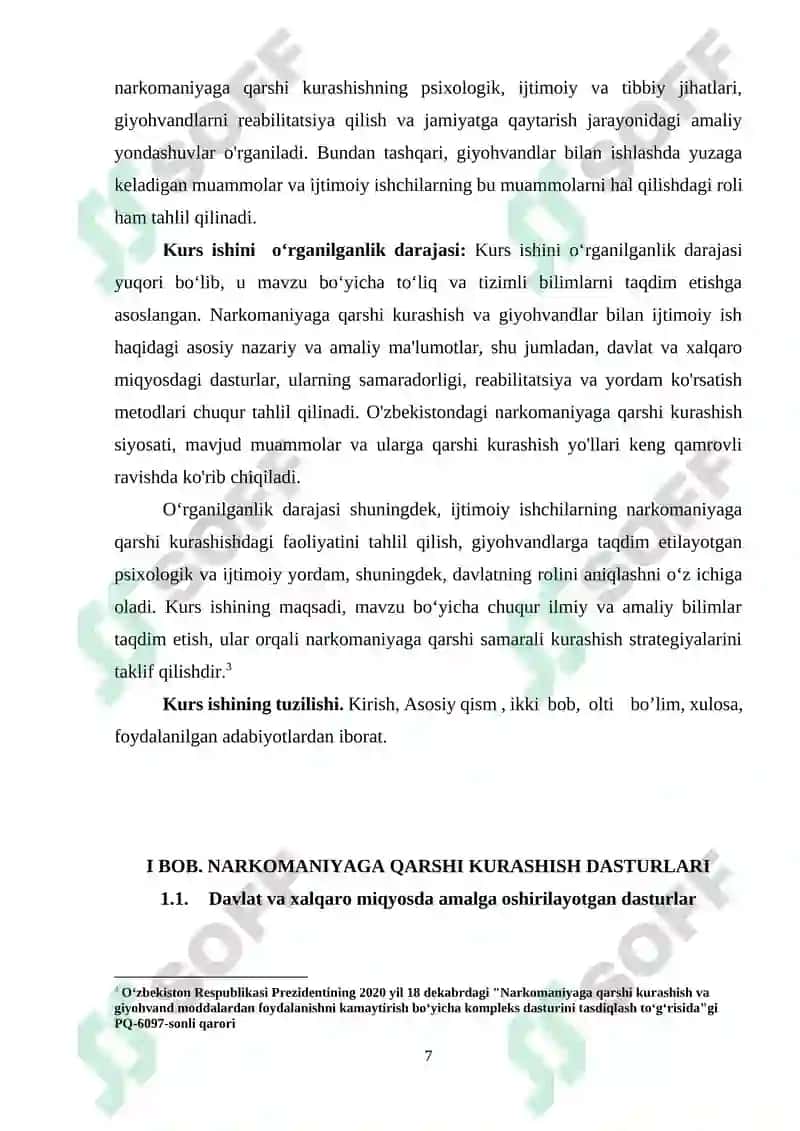Narkomaniyaga qarshi dasturlar va giyohvandlar bilan ijtimoiy ish 7