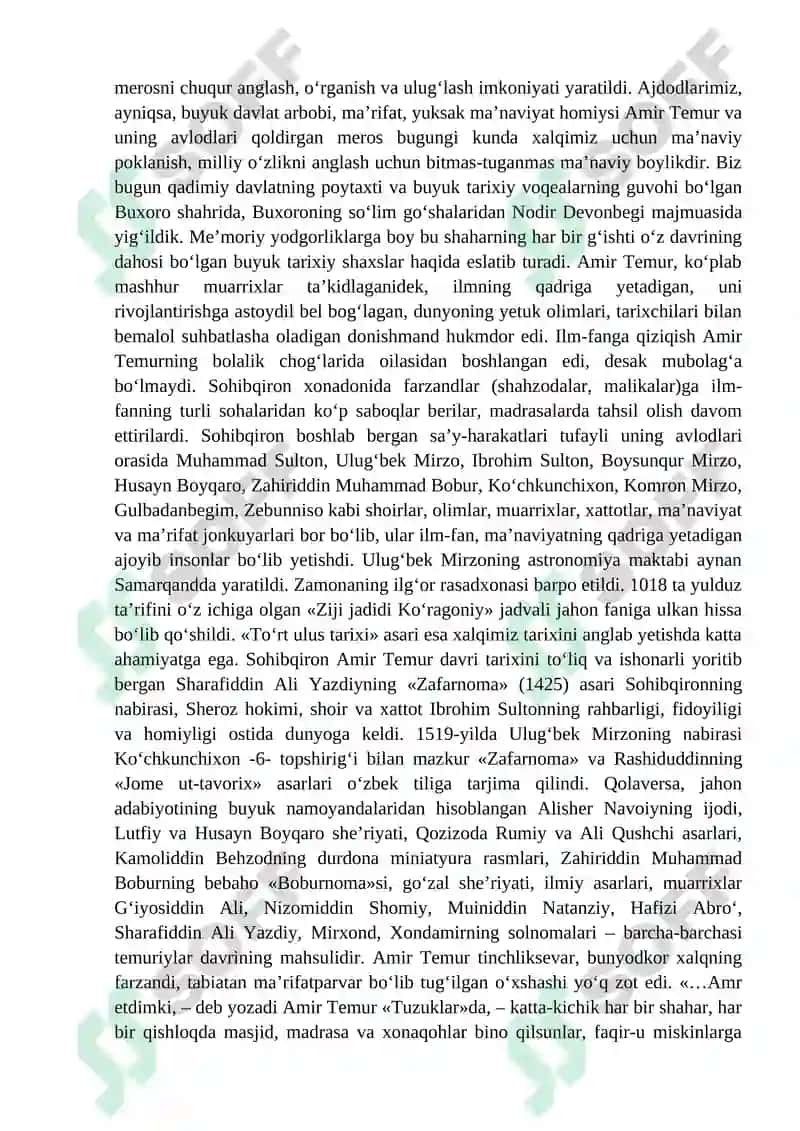 Qadimgi pandnomalarning ta’lim tarbiyaviy ahamiyati 7