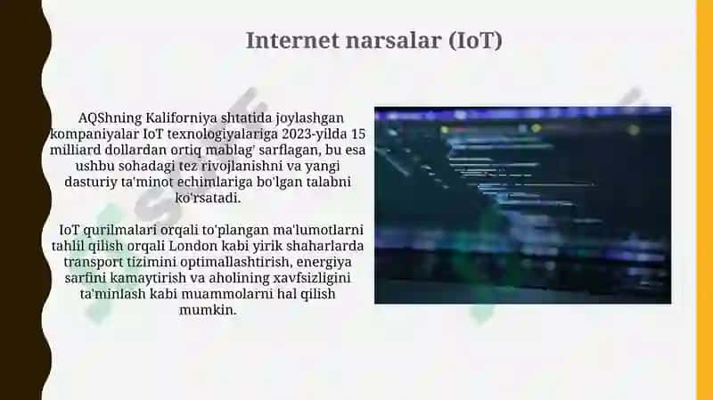 Dasturiy ta'minot va uning rivojlanib borish tendensiyalari 7