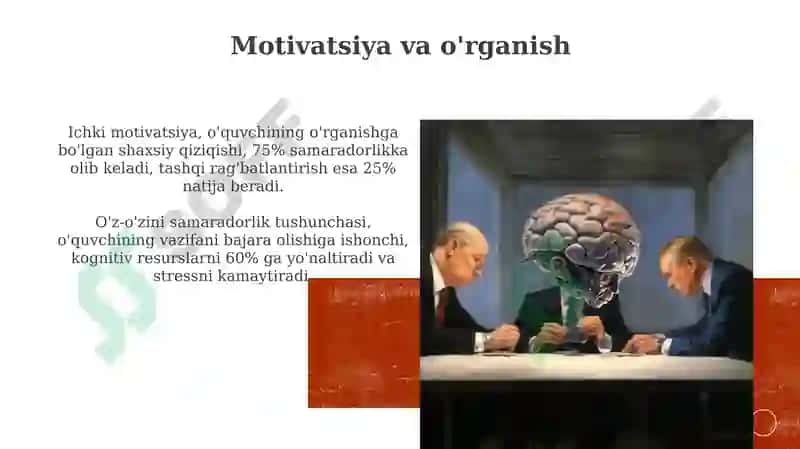 Psixologiyada bilish jarayonlarini o’rganishning psixologik omillari 7
