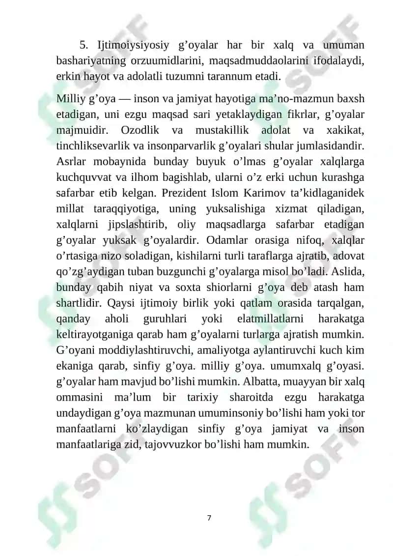 G`oyalar xilma-xilligi va mafkurafiy jarayonlarning ijtimoiy taraqqiyotga ta’siri 7