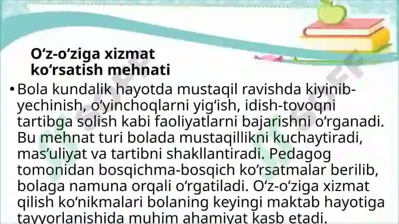 Maktabgacha yoshdagi bolalarning mehnat tarbiyasi va jismoniy tarbiya 7