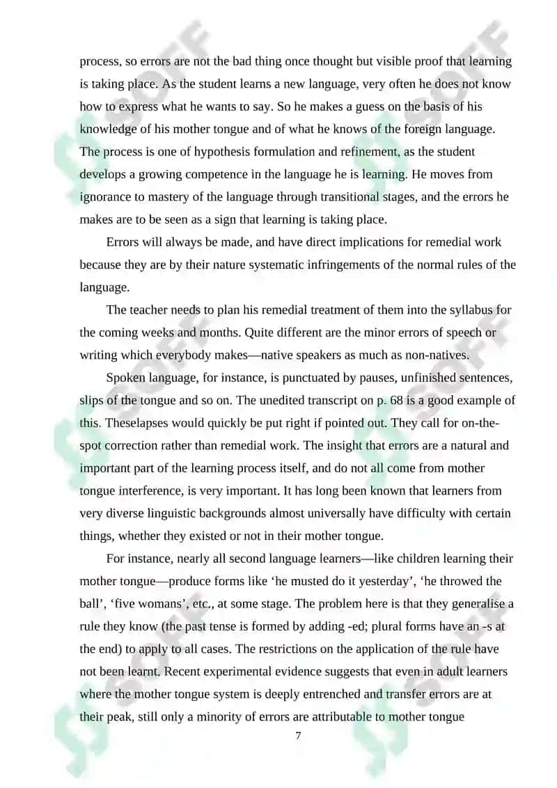 English Language Teaching Methodology 7