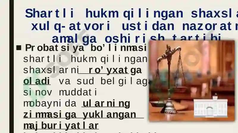 mahkumlarga nisbatan boshqa huquqiy ta'sir choralarini ijro etish 7