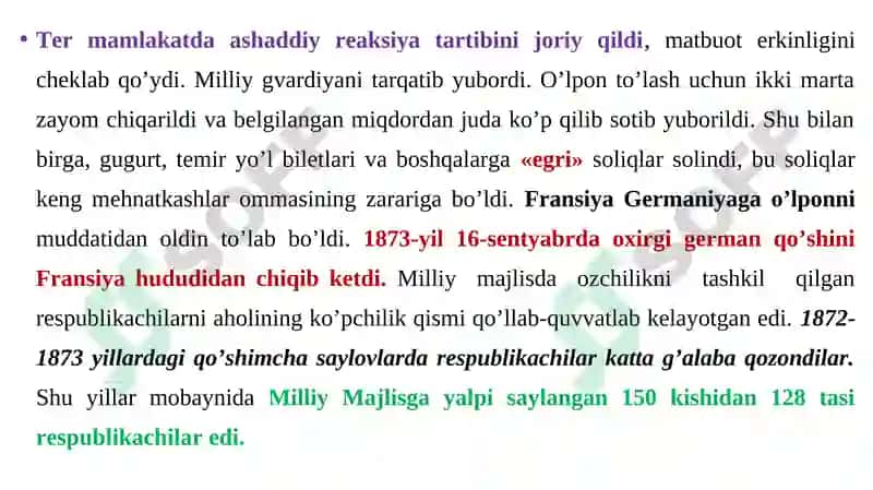 Yevropa va AQSH XIX asrning oxiri- XXasr boshida 7
