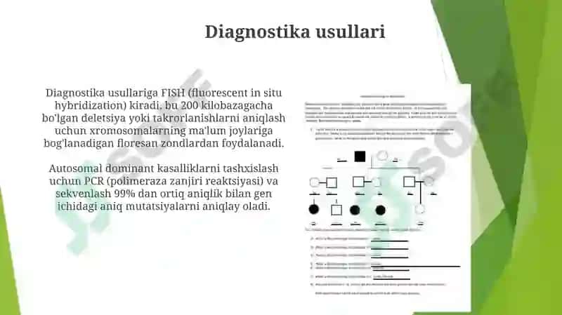 Tibbiybiologiya Autosomadominant va retsessiv kasalliklar 7