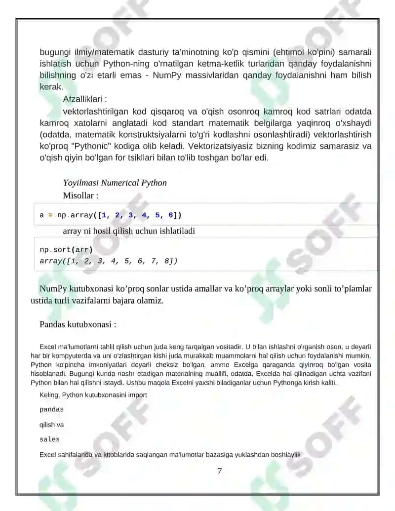 Python dasturlash tilining maxsus kutubxonalaridan foydalangan holda, uyni xarakterlovchi ko’p sondagi xususiyatlari asosida uning narxini va sinf(biznes, ekanom)ini bashorat qiluvchi regression modelni qurish va model aniqligini baholash 7