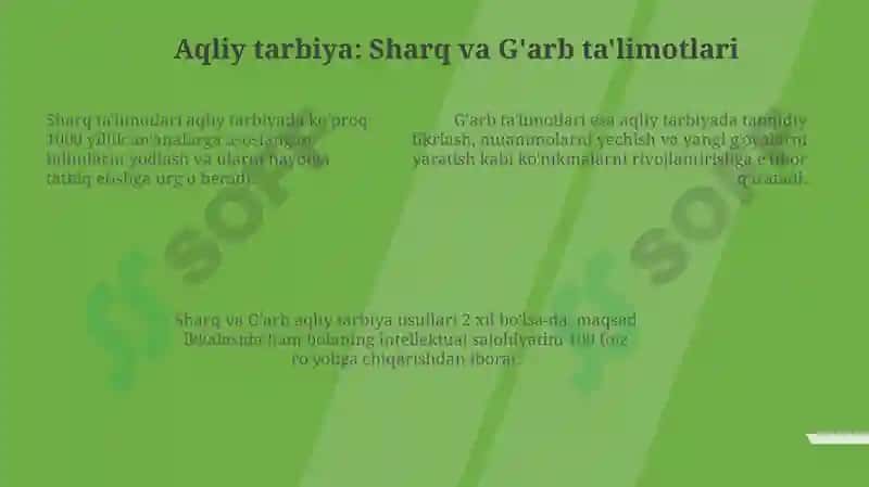 Sharq va G'arb mutafakkirlarining yosh avlodni tarbiyalashga oid qarashlari 7