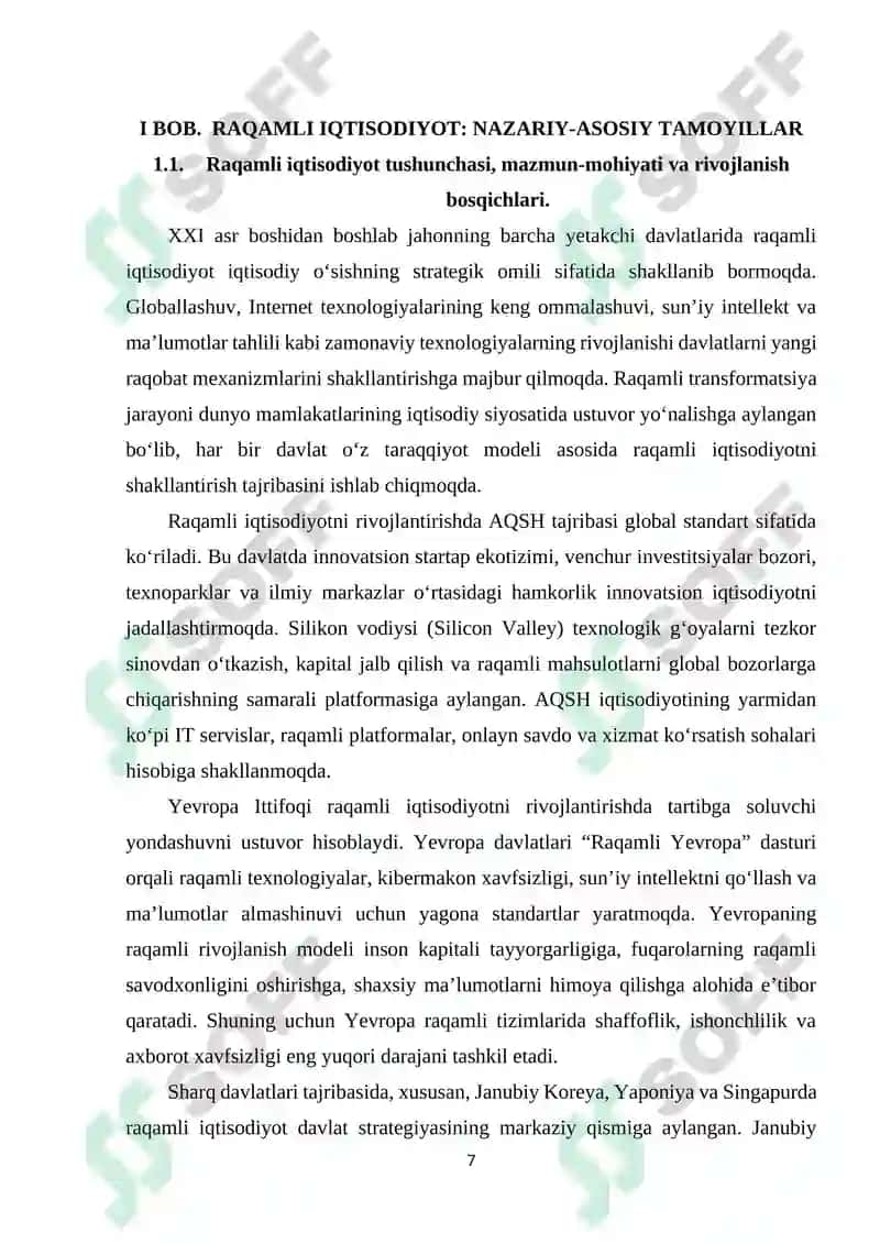 RAQAMLI IQTISODIYOTNI AXBOROT TIZIMI 7