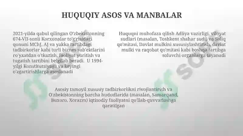 Oʻzbekiston respublikasi korxonalar toʻgʻrisidagi qonun 7